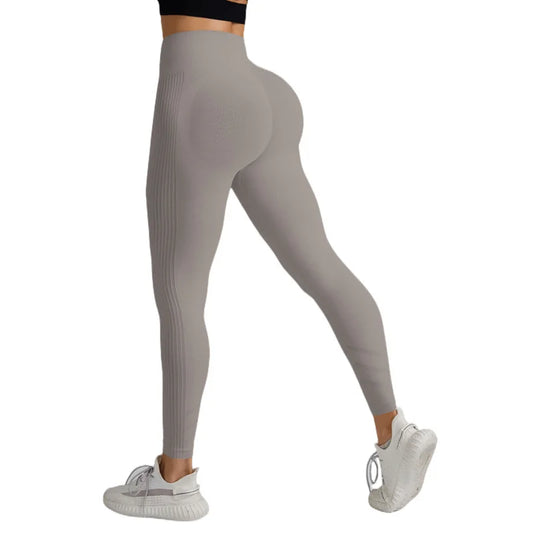 Seamless High Waist Breathable Grey Leggings